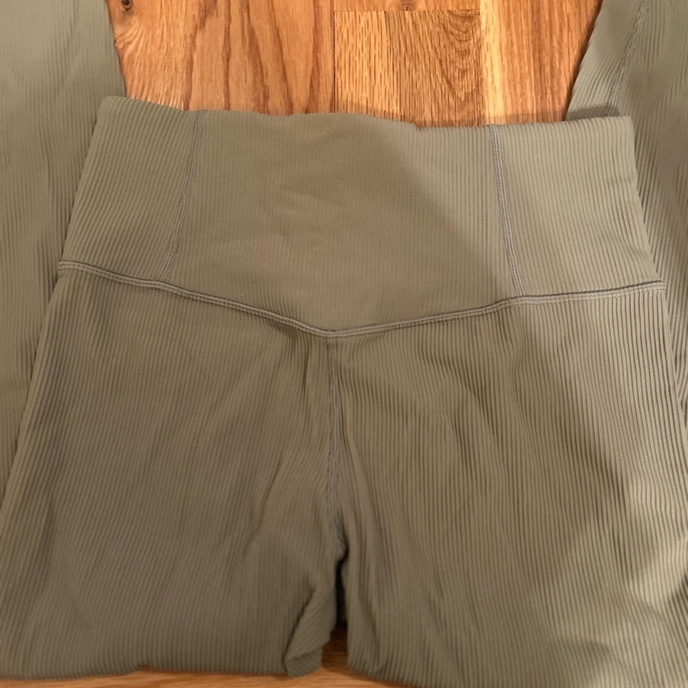 Athleta 7/8 Elation Rib Tight in Sage - Picture 2 of 4